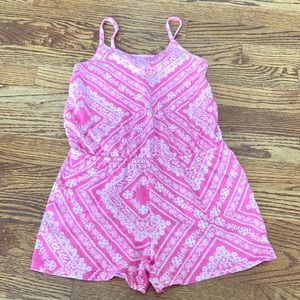 Pink detailed romper